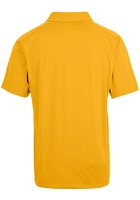 Cutter and Buck Delaware Fightin' Blue Hens Mens Gold Prospect Textured Short Sleeve Polo