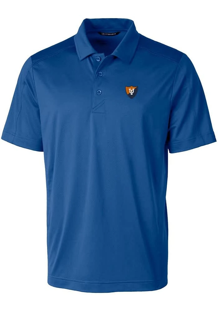 Mens Illinois Fighting Illini Cutter and Buck Prospect Textured Short Sleeve Polo Shirt