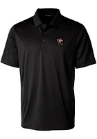 Cutter and Buck Louisville Cardinals Mens Black Prospect Textured Short Sleeve Polo