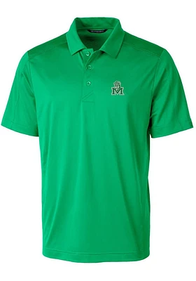 Cutter and Buck Marshall Thundering Herd Mens Prospect Textured Short Sleeve Polo