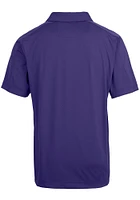 Mens Northwestern Wildcats Purple Cutter and Buck Prospect Textured Short Sleeve Polo Shirt