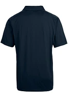 Cutter and Buck Villanova Wildcats Mens Navy Blue Prospect Textured Short Sleeve Polo