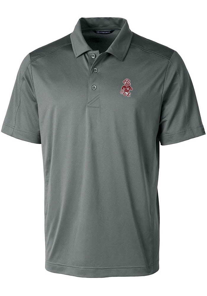 Cutter and Buck Washington State Cougars Mens Vault Prospect Short Sleeve Polo