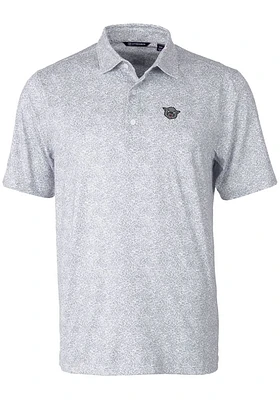 Cutter and Buck Cincinnati Bearcats Mens Grey Vault Pike Constellation Short Sleeve Polo