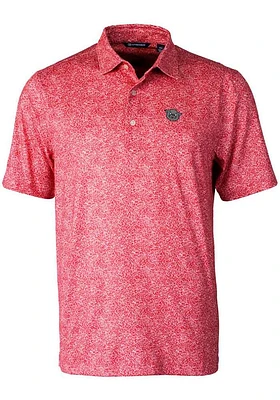 Cutter and Buck Cincinnati Bearcats Mens Red Pike Constellation Short Sleeve Polo