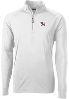 Cutter and Buck Clemson Tigers Mens Vault Adapt Eco Knit Long Sleeve Qtr Zip Pullover