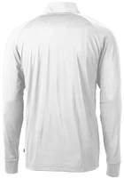 Cutter and Buck Mississippi State Bulldogs Mens White Vault Adapt Eco Knit Long Sleeve Qtr Zip P..