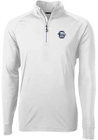 Cutter and Buck Penn State Nittany Lions Mens White Vault Adapt Eco Knit Long Sleeve Qtr Zip Pullo..