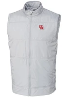 Cutter and Buck Houston Cougars Mens White Stealth Hybrid Quilted Windbreaker Vest Big Tall ..