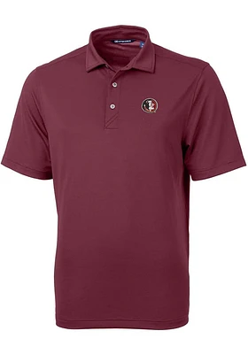 Cutter and Buck Florida State Seminoles Mens Virtue Eco Pique Short Sleeve Polo