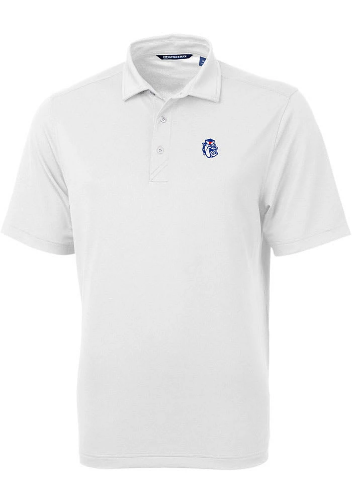 Cutter and Buck Fresno State Bulldogs Mens Vault Virtue Eco Pique Short Sleeve Polo