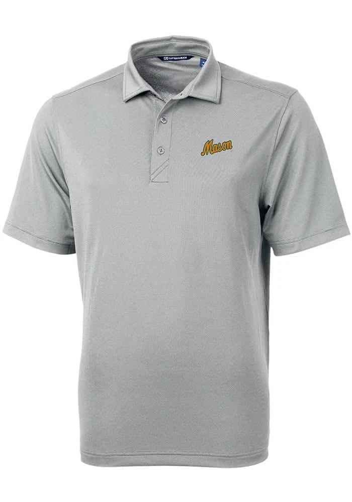 Cutter and Buck George Mason University Mens Vault Virtue Eco Pique Short Sleeve Polo