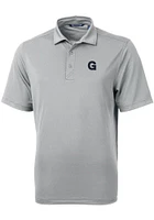 Cutter and Buck Gonzaga Bulldogs Mens Vault Virtue Eco Pique Short Sleeve Polo