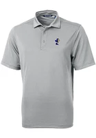 Cutter and Buck Kansas Jayhawks Mens Vault Virtue Eco Pique Short Sleeve Polo