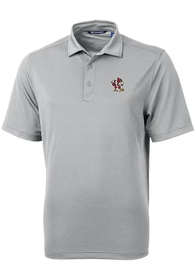 Cutter and Buck Louisville Cardinals Mens Vault Virtue Eco Pique Short Sleeve Polo