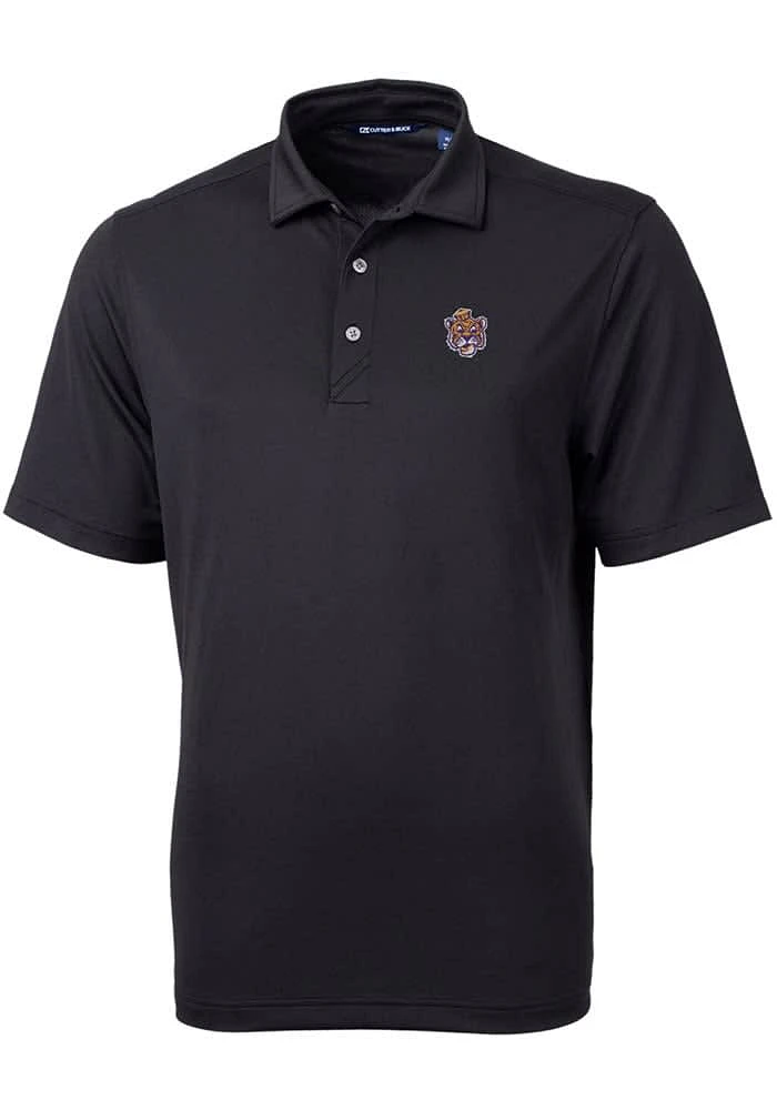 Cutter and Buck LSU Tigers Mens Vault Virtue Eco Pique Short Sleeve Polo