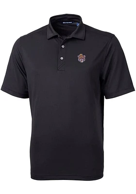 Cutter and Buck LSU Tigers Mens Vault Virtue Eco Pique Short Sleeve Polo
