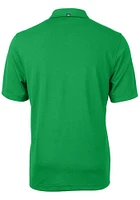 Cutter and Buck Marshall Thundering Herd Mens Kelly Green Vault Virtue Eco Pique Short Sleeve Po..