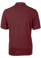 Cutter and Buck Mississippi State Bulldogs Mens Maroon Vault Virtue Eco Pique Short Sleeve Polo