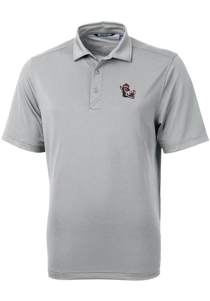 Cutter and Buck NC State Wolfpack Mens Virtue Eco Pique Short Sleeve Polo