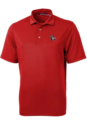Cutter and Buck NC State Wolfpack Mens Vault Virtue Eco Pique Short Sleeve Polo