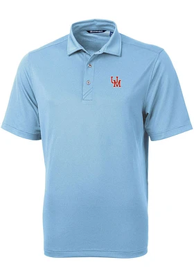 Cutter and Buck Ole Miss Rebels Mens Vault Virtue Eco Pique Short Sleeve Polo
