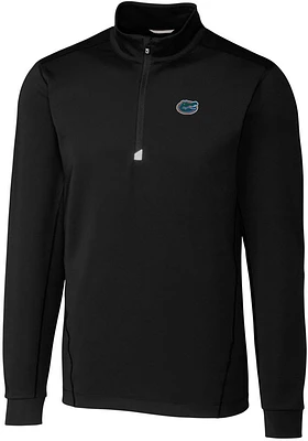 Cutter and Buck Florida Gators Mens Black Traverse Stretch Big Tall 1/4 Zip Pullover