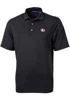 Cutter and Buck TCU Horned Frogs Mens Vault Virtue Eco Pique Short Sleeve Polo