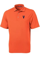 Cutter and Buck Virginia Cavaliers Mens Vault Virtue Eco Pique Short Sleeve Polo