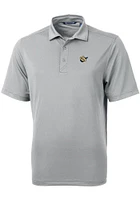 Cutter and Buck West Virginia Mountaineers Mens Vault Virtue Eco Pique Short Sleeve Polo