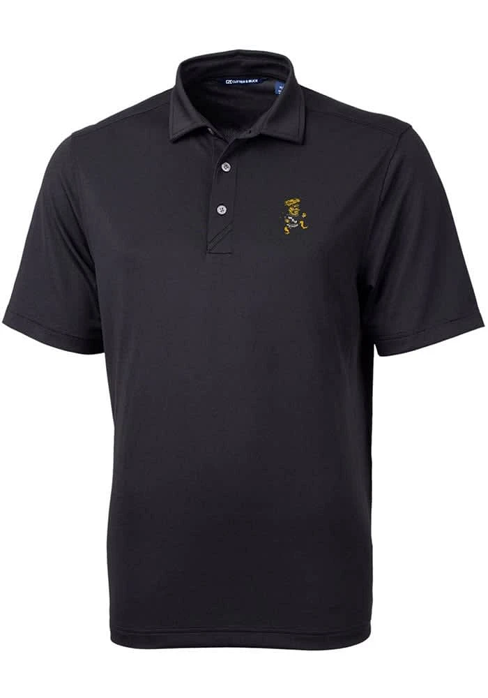 Cutter and Buck Wichita State Shockers Mens Vault Virtue Eco Pique Short Sleeve Polo