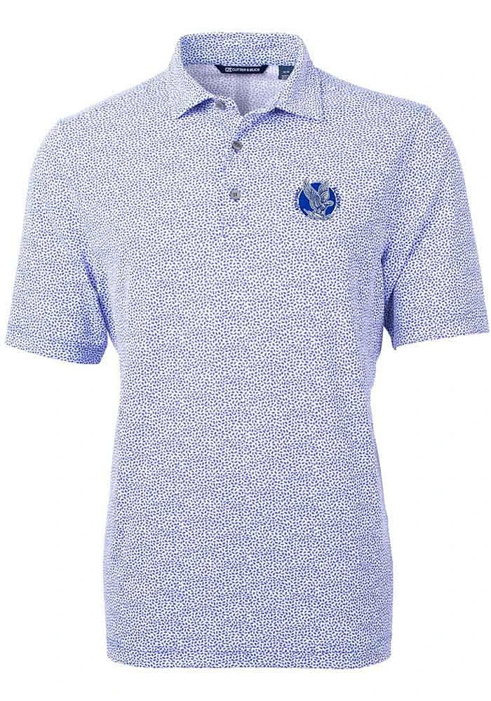 Cutter and Buck Air Force Falcons Mens Virtue Eco Pique Botanical Short Sleeve Polo