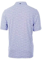 Cutter and Buck Delaware Fightin' Blue Hens Mens Virtue Eco Pique Botanical Short Sleeve Po..