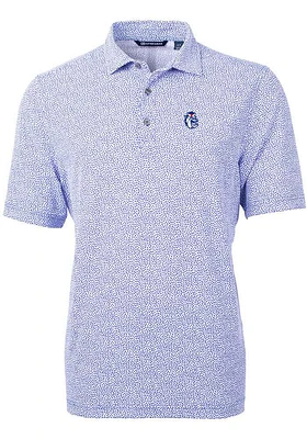 Cutter and Buck Fresno State Bulldogs Mens Virtue Eco Pique Botanical Short Sleeve Polo