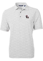 Cutter and Buck NC State Wolfpack Mens Vault Virtue Eco Pique Botanical Short Sleeve Polo