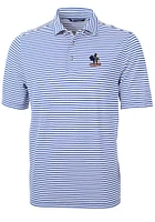 Cutter and Buck Delaware Fightin' Blue Hens Mens Virtue Eco Pique Stripe Short Sleeve Polo