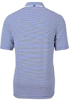 Cutter and Buck Fresno State Bulldogs Mens Virtue Eco Pique Stripe Short Sleeve Polo