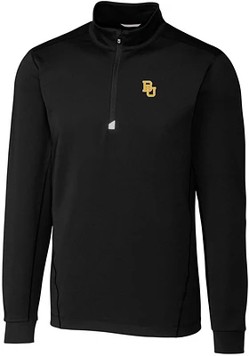 Cutter and Buck Baylor Bears Mens Traverse Stretch Big Tall Qtr Zip