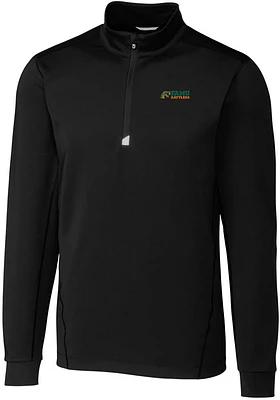Cutter and Buck Florida A&M Rattlers Mens Traverse Stretch Big Tall Qtr Zip