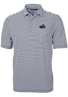 Cutter and Buck Old Dominion Monarchs Mens Navy Blue Virtue Eco Pique Stripe Short Sleeve Polo