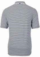 Cutter and Buck Old Dominion Monarchs Mens Navy Blue Virtue Eco Pique Stripe Short Sleeve Polo
