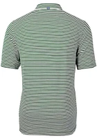 Cutter and Buck Tulane Green Wave Mens Vault Virtue Eco Pique Stripe Short Sleeve Polo
