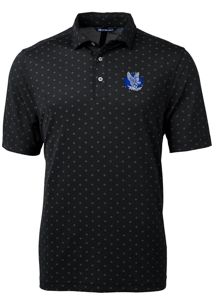 Cutter and Buck Air Force Falcons Mens Virtue Eco Pique Tile Short Sleeve Polo