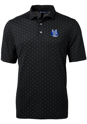 Cutter and Buck Air Force Falcons Mens Virtue Eco Pique Tile Short Sleeve Polo