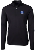 Cutter and Buck Air Force Falcons Mens Virtue Eco Pique Long Sleeve Qtr Zip Pullover
