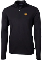 Cutter and Buck Baylor Bears Mens Vault Virtue Eco Pique Long Sleeve Qtr Zip Pullover