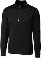Cutter and Buck Alabama Crimson Tide Mens Traverse Stretch Big Tall Qtr Zip