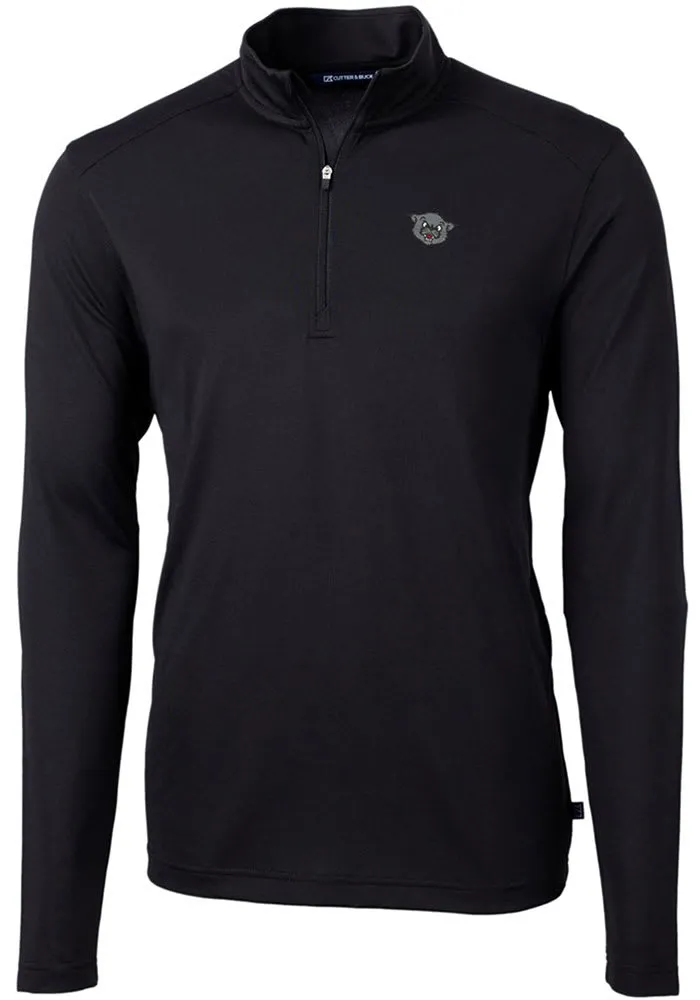 Cutter and Buck Cincinnati Bearcats Mens Vault Virtue Eco Pique Long Sleeve Qtr Zip Pullov