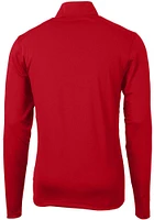 Cutter and Buck Cincinnati Bearcats Mens Red Vault Virtue Eco Pique Long Sleeve 1/4 Zip Pullover