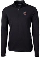 Cutter and Buck Florida State Seminoles Mens Vault Virtue Eco Pique Long Sleeve Qtr Zip Pu